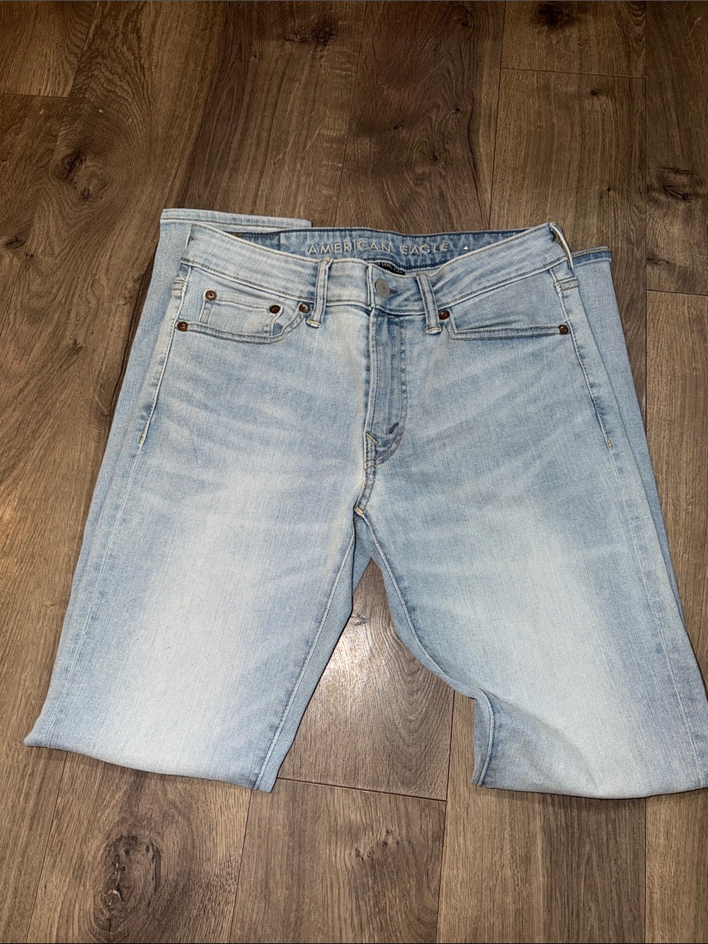 American Eagle Outfitters Slim Straight Light Blue Men’s Jeans